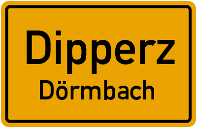 Ortsschild Dipperz Dörmbach