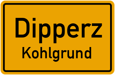 Ortsschild Dipperz Kohlgrund