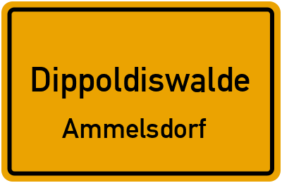 Ortsschild Dippoldiswalde Ammelsdorf