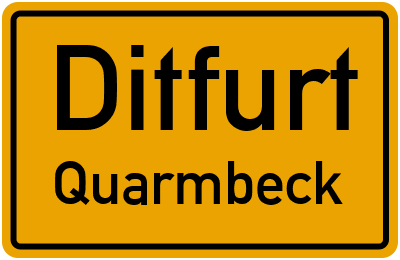 Straßenverzeichnis Ditfurt Quarmbeck