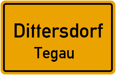 Straßenverzeichnis Dittersdorf Tegau