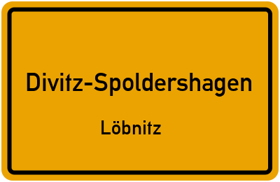 Straßenverzeichnis Divitz-Spoldershagen Löbnitz