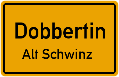 Straßenverzeichnis Dobbertin Alt Schwinz