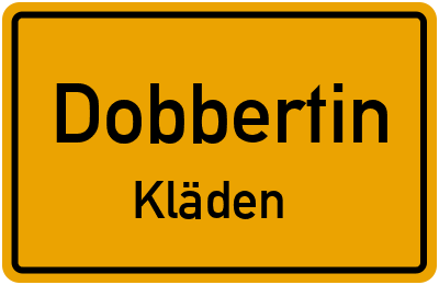 Straßenverzeichnis Dobbertin Kläden