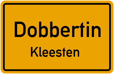 Straßenverzeichnis Dobbertin Kleesten