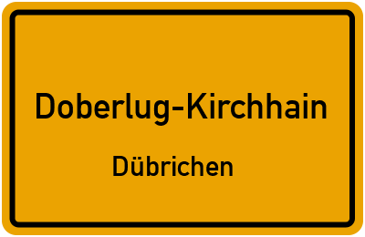 Straßenverzeichnis Doberlug-Kirchhain Dübrichen