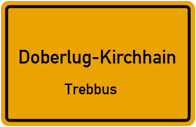 Straßenverzeichnis Doberlug-Kirchhain Trebbus