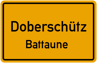 Straßenverzeichnis Doberschütz Battaune