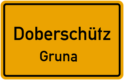 Straßenverzeichnis Doberschütz Gruna