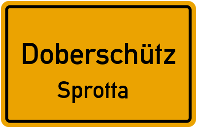 Straßenverzeichnis Doberschütz Sprotta