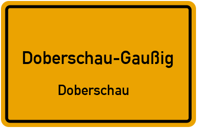 Straßenverzeichnis Doberschau-Gaußig Doberschau