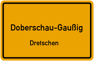 Straßenverzeichnis Doberschau-Gaußig Dretschen