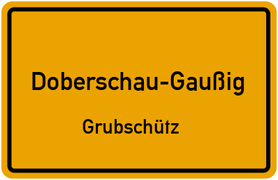 Straßenverzeichnis Doberschau-Gaußig Grubschütz