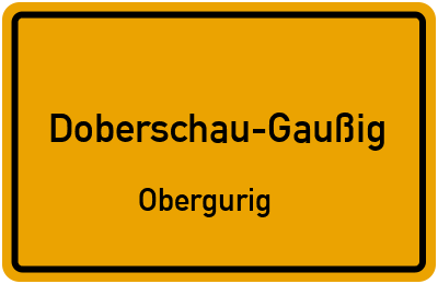 Straßenverzeichnis Doberschau-Gaußig Obergurig
