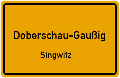 Straßenverzeichnis Doberschau-Gaußig Singwitz