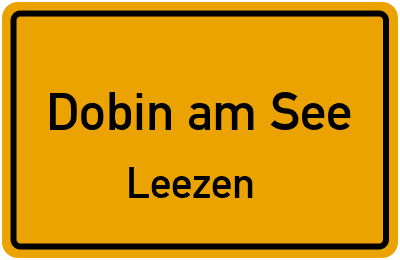 Straßenverzeichnis Dobin am See Leezen
