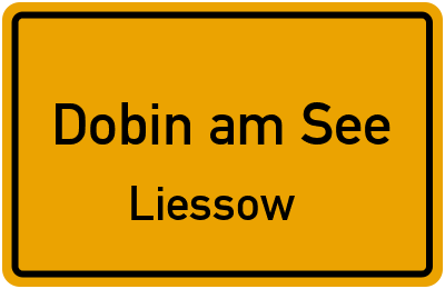 Straßenverzeichnis Dobin am See Liessow