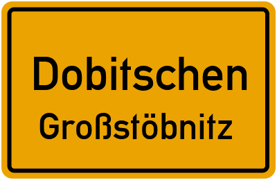 Straßenverzeichnis Dobitschen Großstöbnitz