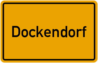Ortsschild von Gemeinde Dockendorf in Rheinland-Pfalz