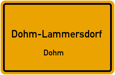 Straßenverzeichnis Dohm-Lammersdorf Dohm