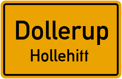 Straßenverzeichnis Dollerup Hollehitt