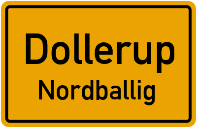 Straßenverzeichnis Dollerup Nordballig