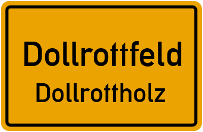 Straßenverzeichnis Dollrottfeld Dollrottholz
