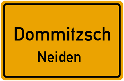 Straßenverzeichnis Dommitzsch Neiden