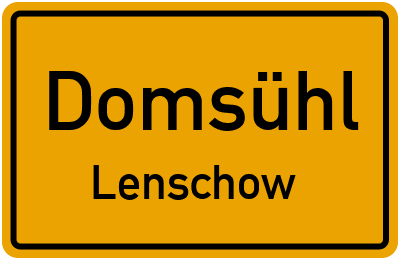 Straßenverzeichnis Domsühl Lenschow