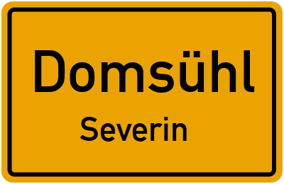 Straßenverzeichnis Domsühl Severin