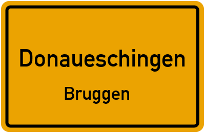 Straßenverzeichnis Donaueschingen Bruggen