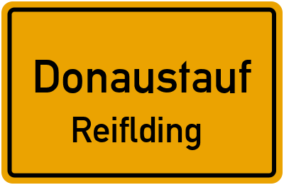Straßenverzeichnis Donaustauf Reiflding