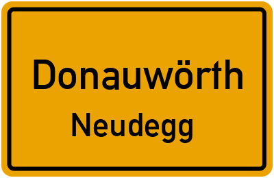 Straßenverzeichnis Donauwörth Neudegg