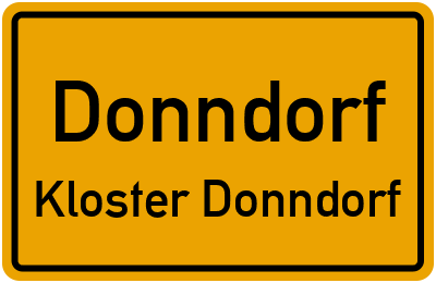 Straßenverzeichnis Donndorf Kloster Donndorf