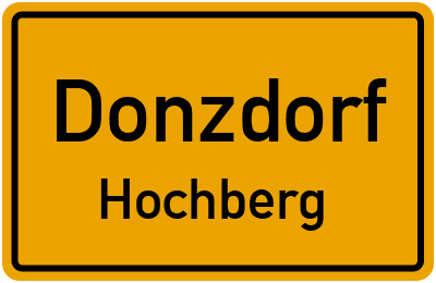 Straßenverzeichnis Donzdorf Hochberg