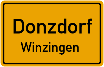 Straßenverzeichnis Donzdorf Winzingen