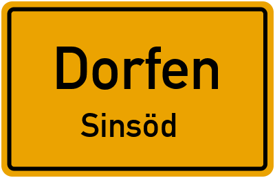 Straßenverzeichnis Dorfen Sinsöd