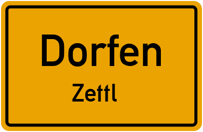 Straßenverzeichnis Dorfen Zettl