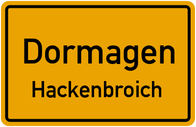 Straßenverzeichnis Dormagen Hackenbroich