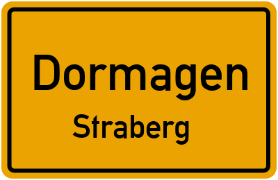 Ortsschild Dormagen Straberg