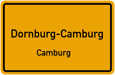 Straßenverzeichnis Dornburg-Camburg Camburg
