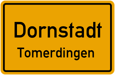 Straßenverzeichnis Dornstadt Tomerdingen