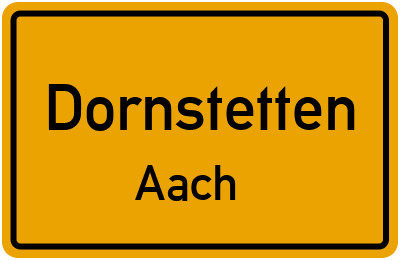 Straßenverzeichnis Dornstetten Aach