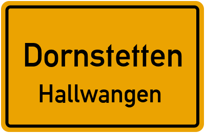 Straßenverzeichnis Dornstetten Hallwangen