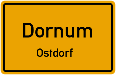 Straßenverzeichnis Dornum Ostdorf