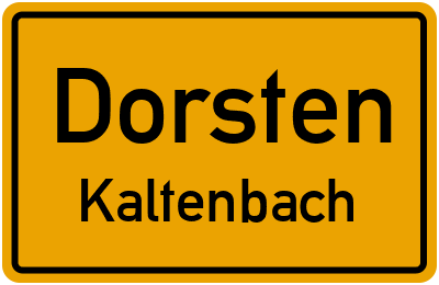 Straßenverzeichnis Dorsten Kaltenbach
