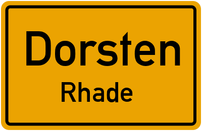 Straßenverzeichnis Dorsten Rhade