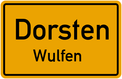 Straßenverzeichnis Dorsten Wulfen