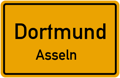 Ortsschild Dortmund Asseln