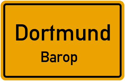 Ortsschild Dortmund Barop